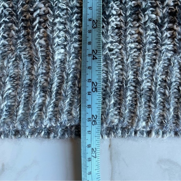 LUCKY BRAND | Blue Ombre Side Lace Up Sweater Women Large | Soft Pastel Coastal - Picture 8 of 8